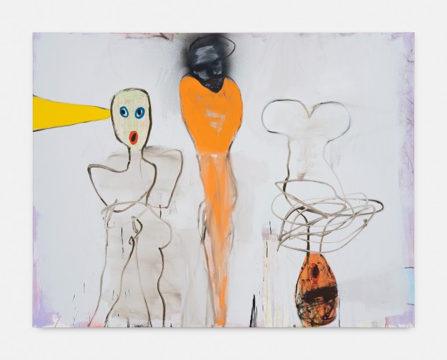 Untitled, 220x170 cm, acrylic & charcoal on canvas, 2022