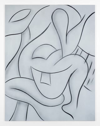 Untitled, 220x170cm, acrylic & charcoal on canvas, 2014