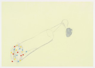 Untitled, 29,7x42 cm, Oil, pencil & collage on paper, 2022