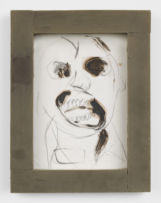 Emmanuel Beguinot Bitulinum, 2026 Graphite, chalk, oil on paper, artist frame 39 x 29 cm. 15 3/8 x 11 3/8 in.
