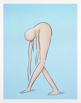 Untitled, 220x170cm, acrylic and charcoal on canvas, 2015 (1)