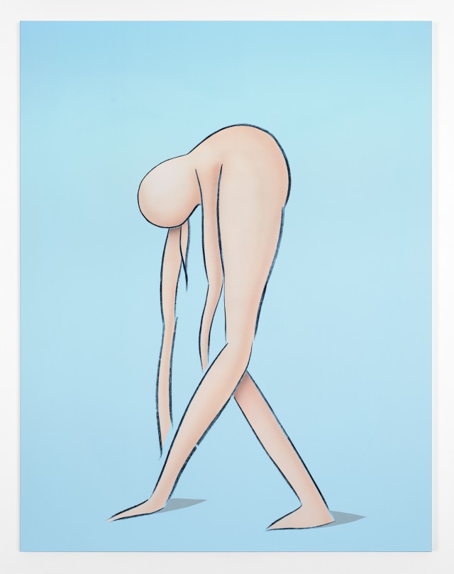 Untitled, 220x170cm, acrylic and charcoal on canvas, 2015 (1)