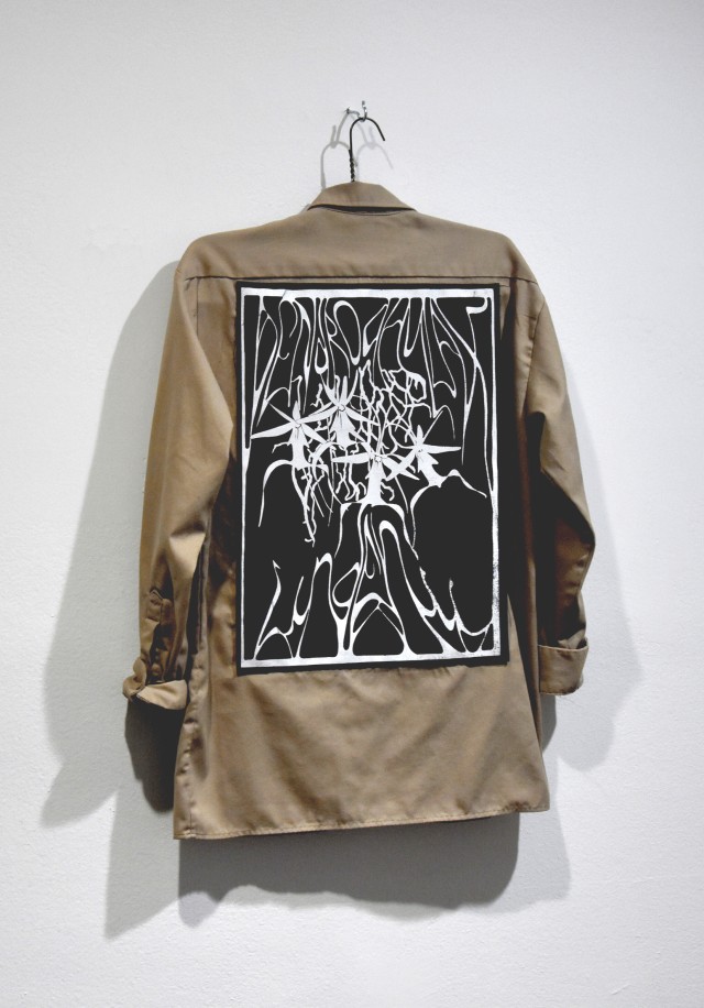 Art and Culture Center of Hollywood 2021"Escritura Oscura II" Silkprint on Canvas on shirt copie