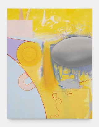 Untitled, 220x170cm, Acrylic, soft pastel & pencil on canvas, 2021