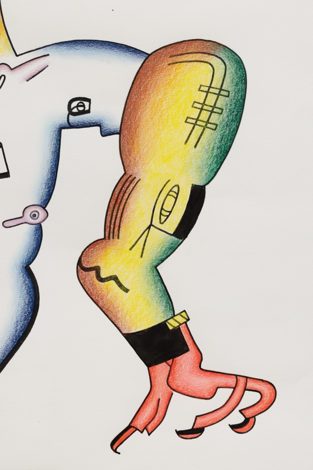 Karl Wirsum Princess Summer Fall Spring, 1983 Ink, color pencils on paper 101 x 81 cm. 39 4/8 × 31 7/8 in.