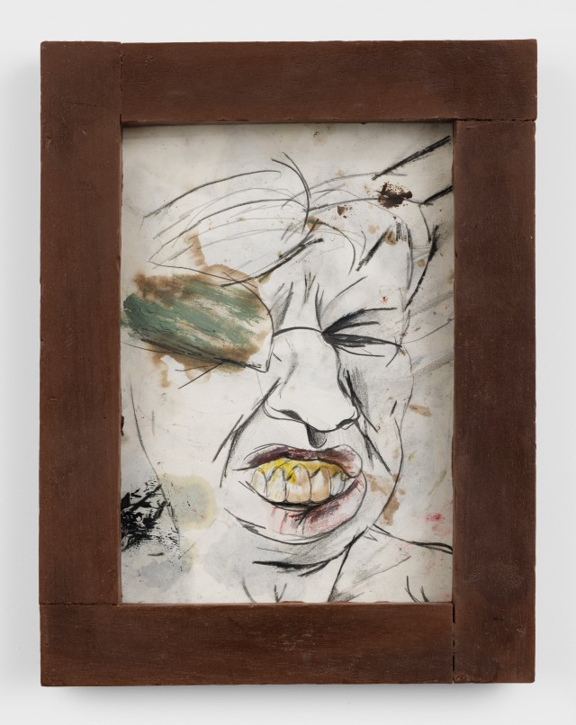 Lodovico Corsini - Emmanuel Beguinot Ciguri, 2026 Graphite, chalk, oil on paper, artist frame 39 x 29 cm. 15 3/8 x 11 3/8 in.