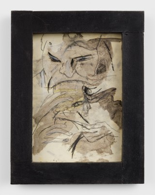 Lodovico Corsin Emmanuel Beguinot Beyond Enough, 2026 Graphite, chalk, oil on paper, artist frame 39 x 29 cm. 15 3/8 x 11 3/8 in.